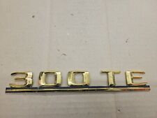Mercedes OEM 1986-1994 300 TE 300TE W124 New NOS Gold Rear Tailgate Emblem Badge picture