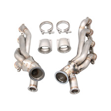 Cxracing Twin Turbo Manifold Header + Elbow Adapter For 86-92 Supra MK3 LS1 LSx  picture