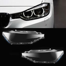 Pair LH & RH Headlight Lens Cover For 2012-2015 BMW F30 328i 320i 325i picture