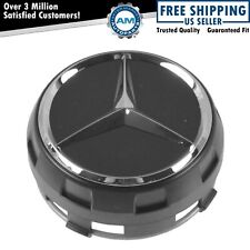 OEM 00040009009283 Raised Chrome & Black Wheel Center Cap for Mercedes Benz picture