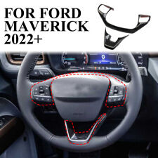 Carbon fiber Interior Steering Wheel Trim Cover Fit For FORD Maverick 2022+ picture