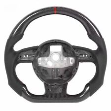Real Carbon Fiber Steering Wheel For Audi A4 A5 S3 S4 S5 S6 S7 RS4 RS6 RS7 12-16 picture