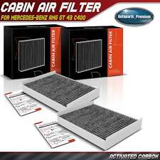 2x New Front Activated Carbon Cabin Air Filter for Mercedes-Benz AMG GT 43 C400 picture