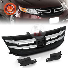 Fits 2014-2017 Honda Odyssey Front Upper Grille W/Chrome Trim Black 75101TK8A22 picture