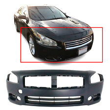 Front Bumper Cover For 2009-2014 Nissan Maxima w/ fog lamp holes Primed picture
