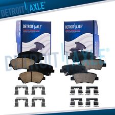 4pc Front & Rear Ceramic Brake Pads w/Hardware for Hyundai Elantra GT Veloster picture