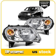 For 2006-2011 Chevy HHR Chrome Housing w/Reflector Headlights Assembly Pair picture