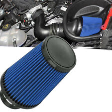 4'' 102mm Long High Flow Inlet Cone Dry Filter Cold Air Intake Replacement Blue picture
