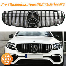 Black GTR Grille Grille W/Star For 2015-2019 Mercedes Benz X253 GLC300 GLC43AMG picture