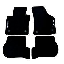 Car Floor Mats For Seat Leon MK2 Velour Waterproof Black Carpet Rugs Auto Liners picture