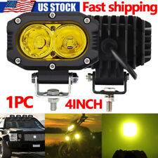 4''Inch 240W LED Cube Pods Amber Off Road Driving Lights Spot Work Light Bar Fog picture