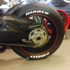 Permanent Tire Lettering DIABLO Stickers FITS MOTORCYCLE 0.50