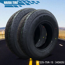 2 Tires HAIDA Trailer Tire ST225/75R15 HD825 Load E 10 Ply 117/112L Performance picture