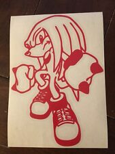 Knuckles Sonic The Hedgehog Car Window Decal Sticker picture