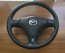 1999-2005 Mazda Miata Mx5 OEM Nardi Black Leather Steering Wheel Horn NB 99-05 picture