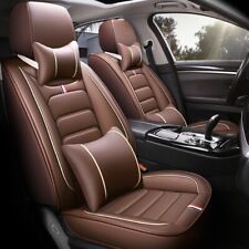 For Jeep Grand Cherokee Seat Cover Full Set Leather 5-Seats Front Rear Protector picture