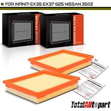2x New Engine Air Filter for INFINITI EX35 G25 G37 Q40 Q60 QX50 Nissan 350Z 370Z picture