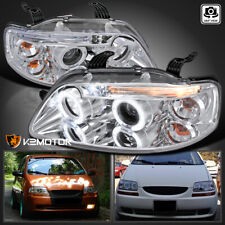 Fits 2004-2006 Chevy Aveo 4Dr Sedan Aveo 5 LED Halo Projector Headlights Lamps picture