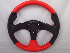 1984+ CLUB CAR DS Red Black steering wheel golf cart With chrome Adapter  picture