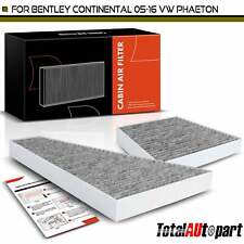 2x Activated Carbon Cabin Air Filter for Volkswagen Phaeton 2004-2006 Bentley picture
