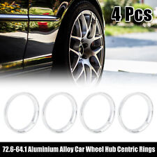 4pcs 72.6 to 64.1 mm Aluminium Alloy Auto Hub Centric Rings Wheel Bore Spacer picture