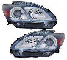 For 2012-2014 Toyota Prius Plug-In Headlight Halogen Set Pair picture
