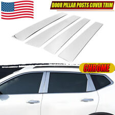 Fits 2007-2014 Cadillac Escalade/ESV/EXT SUV 4PC Chrome Pillar Posts Door Trim picture
