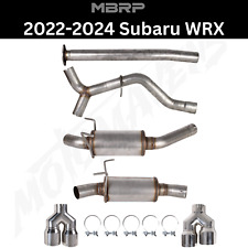 MBRP Cat Back for 22-24 Subaru WRX 3in Dual Split Rear Quad Tips Street S4807304 picture
