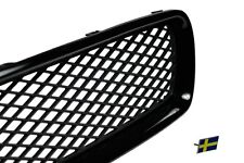 MESH Sport Grill Grille BLACK MESH GLOSSY FRAME for VOLVO S40 V50 2004 - 2007 picture