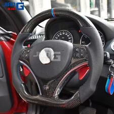 Carbon Fiber Perforated Leather Steering Wheel BMW E90 E92 E93 M3 328i 335i 135i picture