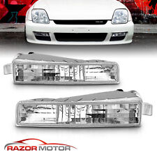 For 1997 1998 1999 2000 2001 Honda Prelude Euro Clear Bumper Signal Lights Pair picture
