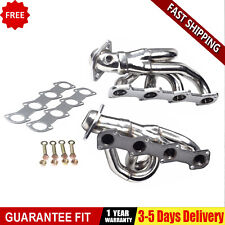 Shorty Exhaust Headers Kit Manifold Steel For Ford F150 F250 4.6L Tubular 97-03 picture