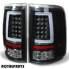 Fits 2004-2008 Ford F150 F-150 Pickup Black LED Tube Tail Lights Brake Lamps picture