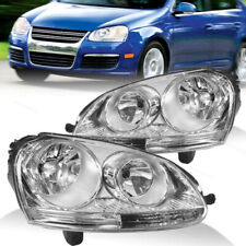 For Volkswagen 2006-2009 GTI/Rabbit & 2005-2010 Jetta Headlights Chrome RH+LH picture