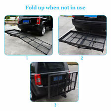 Folding Wheel chair Scooter Carrier Rack 660LBS Disability Rack Ramp Hitch Mount picture