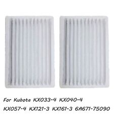 2X Air Filter Kit For Kubota KX033-4 KX040-4 KX057-4 KX121-3 KX161-3 6A671-75090 picture