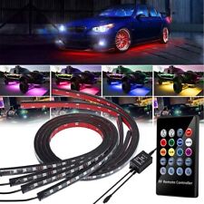 RGB LED Remote Strip Under Car Tube Underglow Underbody System Neon Light Kit picture