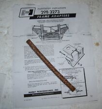 HURST FRAME ADAPTER 298-3273 SHOWING HOW TO USE  IN 49 TO 54 CHEVY picture