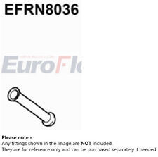 Exhaust Pipe fits RENAULT ESPACE Mk3 3.0 Front 98 to 02 L7X727 EuroFlo Quality picture