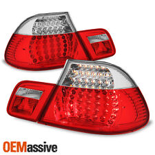For 2003-06 BMW E46 325Ci 330CI M3 Coupe Model Red Clear LED Tail Brake Lights picture
