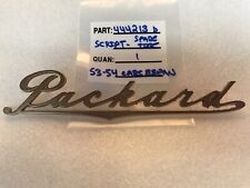 1953 1954 Packard Caribbean Spare Tire Cover Script Gold - 444213 (b) picture