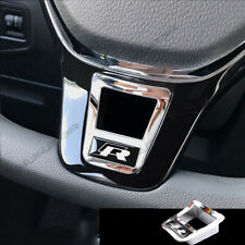 Black R Mark Inner Steering Wheel Cover Trim For Volkswagen VW Tiguan 2017-2024 picture