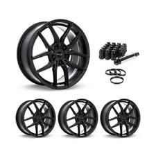 Wheel Rims Set with Black Lug Nuts Kit for 90-96 Chevrolet Lumina APV P882404 17 picture