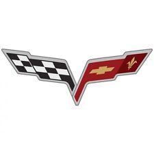 C6 Corvette Flag Logo Sticker Decals (5) for 2005-2013 Wheel Rim Center Cap picture
