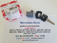 Mercedes Benz Ignition Lock Cylinder 230 240D 280 300's 380's 420 500's 560's picture