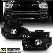 2019-2022 Ram 2500 3500 OE Style Bumper Round Fog Lights Driving Lamps w/Switch picture