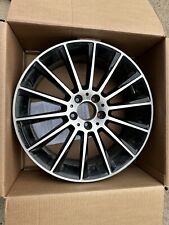 SET of 2FRONT AMG Mercedes-benz Machined Black C300 OEM Wheel 19” Factory Rim picture