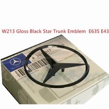 W213 Gloss Black Star Trunk Emblem for Rear Lid Logo Badge E63S E43 AMG picture