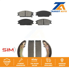 Front Rear Semi-Metallic Brake Pads And Drum Shoes Kit For Hyundai Accent Excel picture
