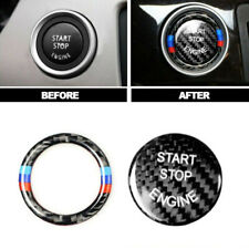 Engine Start Stop Button Cover Carbon Fiber Ring For BMW E90 325i 328i 330i 335i picture
